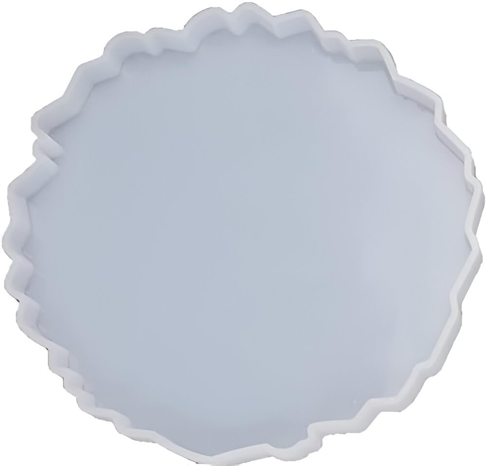 GBC Art 10 Inch Round Agate Silicone Mould for Resin Art – Epoxy Casting Mold for DIY Coasters, Trays & Crafts – Flexible & Reusable – 1 PC-image-8