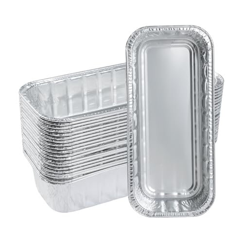 DONSIQIZZ Drip Pans for Weber SmokeFire EX4 EX6 EPX6 Summit & Genesis II 400 600 Series Grill, Disposable Grease Tray Liner for Weber 28 36 Inch Griddle Heavy Duty Aluminum Foil 20 Pack