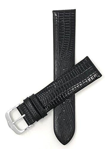 Preisvergleich Produktbild Leder Uhrenarmband 14mm für Damen, Schwarz, dünn, halbglänzende Oberfläche, auch verfügbar in braun, hellbraun und burgunderrot