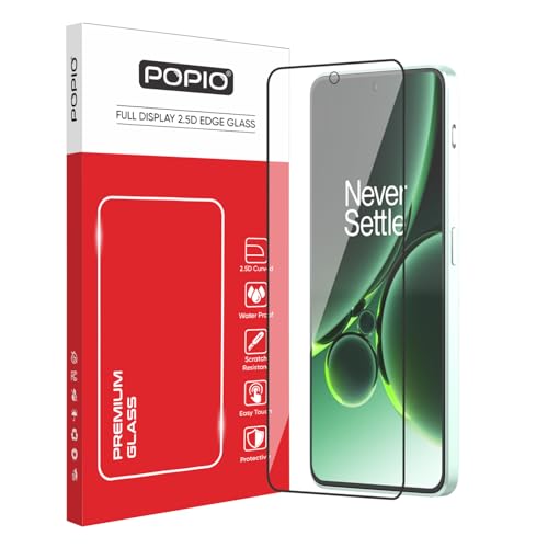 Image of POPIO Military-Grade Gorilla Tempered Glass For OnePlus Nord 3 | 9H Hardness, Edge-to-Edge, Bubble-Free