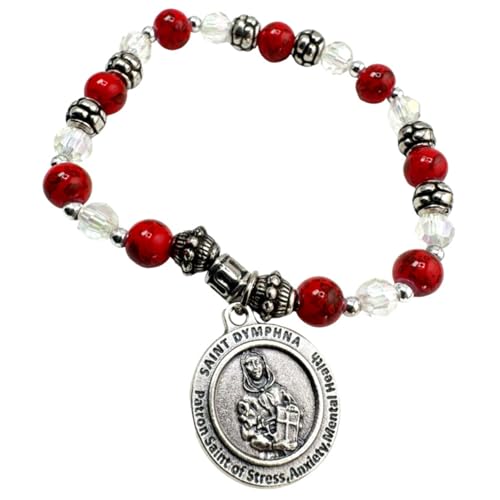Westmon Works St Dymphna Bracelet Set with Prayer For Stress and Anxiety Holy Card2