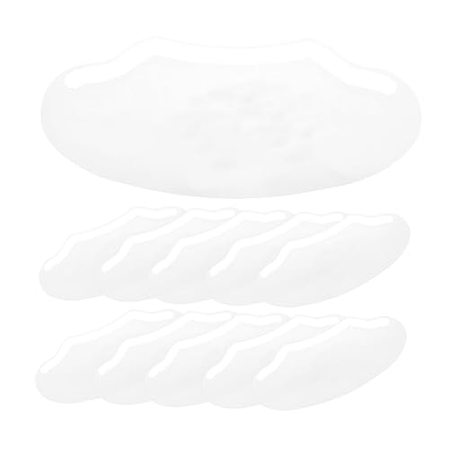 Mikinona 50pcs Shower Visor Haircut Eye Shields Makeup Eye Shield for Salon Comfortable Breathable Hair Cutting Visor