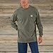 Carhartt Men's Loose Fit Heavyweight Long-Sleeve Pocket T-Shirt, Dusty Olive, 5X-Large