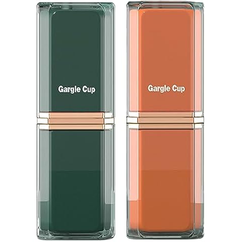 PIGIAOKA 2PCS Travel Toothbrush Case Portable Toothbrush Holder Case Electric Toothbrush Holder for Toothpaste, Towels, Traveling, Camping, Business Trip and Daily Use (Green and Pink) Cover