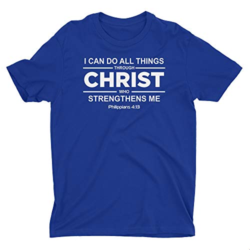 Aprojes Philippians 4:13 Christian T Shirt - I Can Do All Things Through Christ Who Strengthens Me