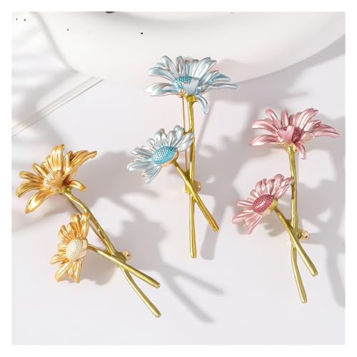 Broche de flor estilo pin de color para ropa mujer y complementos de moda actuales 3