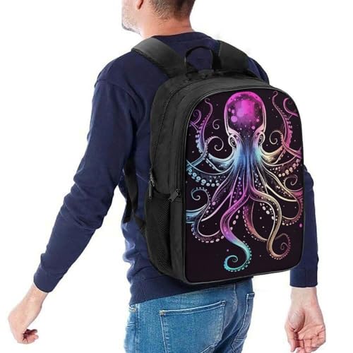 Sac à dos d'écolier en forme de pieuvre pour enfants imprimé - 5