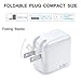 12W USB Charger for iPad, AISINI 2.4A 12W USB Wall Charger Foldable Portable Travel Plug and 2 Pack Fast Charging Cable (3FT) Compatible with iPhone, iPad