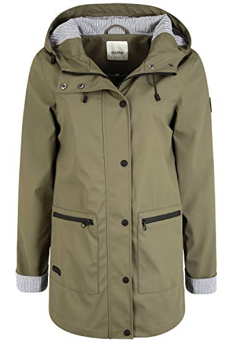 OXMO Becky Damen Regenmantel Regenjacke Übergangsjacke, Größe:M,...