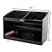 Extreme Max 5001.6331 Deluxe Dual Aluminum Helmet Bay Shelf Holder Storage Cabinet Organizer for Enclosed Race Trailer, Shop, Garage, Storage - Black