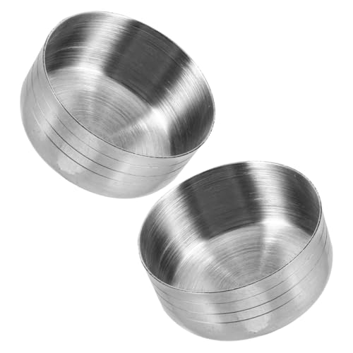 KALLORY 2 Tapas de Acero Inoxidable para Coctelera de 550ml, Portátiles y Reutilizables, Diseño Simple y Elegante para Bar y Uso Doméstico