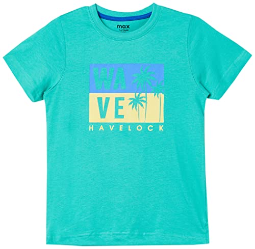 Image of Max Boy's Printed Crew Neck Regular Fit T-Shirt