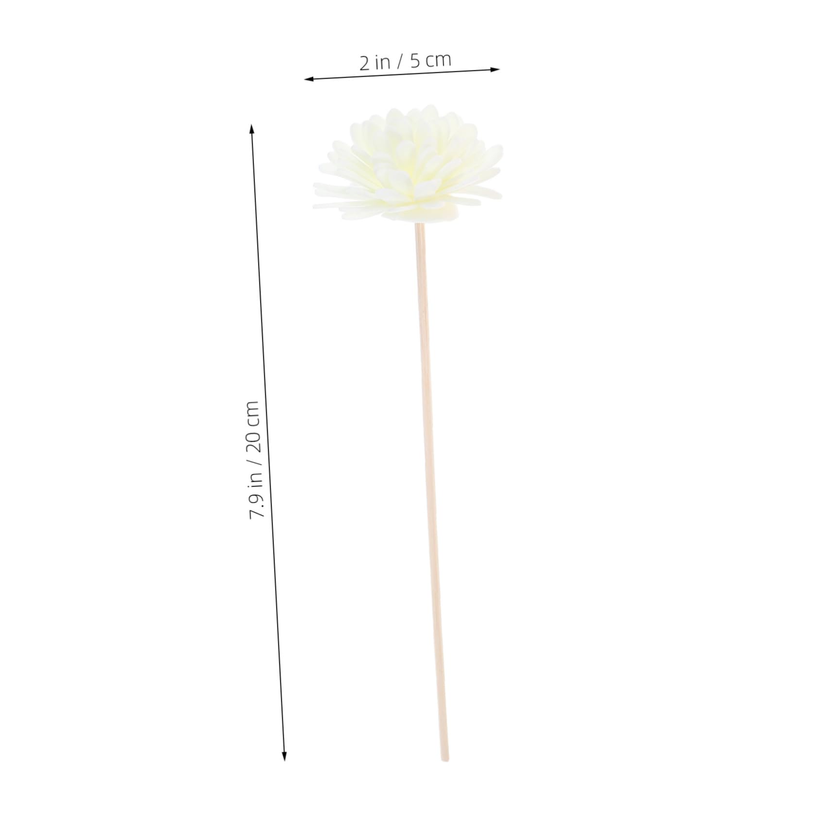 NOLITOY Thick Reed Diffuser Sticks Flower Rattan Reed Wood Fragrance Diffuser for Home