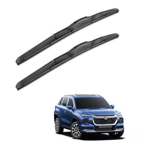 Image of Oshotto Frameless (O.E.M Type) Wiper Blades Compatible with Maruti Suzuki Grand Vitara 2022 Onwards (24 inch / 16 inch)