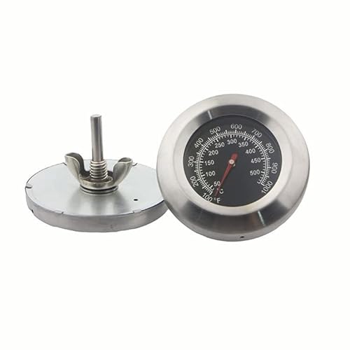 BBQ Fleischthermometer Bratenthermometer Fleisch Edelstahl Grill Thermometer für Barbecue Grillthermometer Analog Einbau Gasgrill