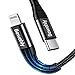 Produktbild Bewahly USB C auf Lightning Kabel 1.2M, [Apple MFi Zertifiziert] Nylon USB C Lightning Ladekabel Power Delivery Schnelladekabel für iPhone 11/11 Pro/11 Pro Max/X/XR/XS/XS Max/SE 2020/8/8 Plus, Schwarz