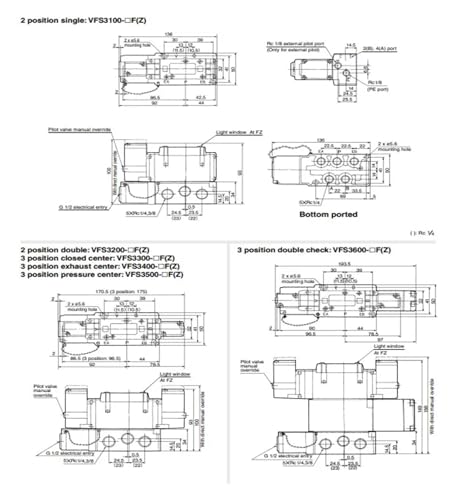 Vanne pneumatique VFS3600-5FZ et distributeur d'air 5 voies pour commande précise - 7