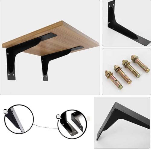 Estructura de soporte triangular para mueble TV de 8 pulgadas con doble tornillo avellanado 5