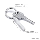 Vnox Personalised Pair of Keyrings