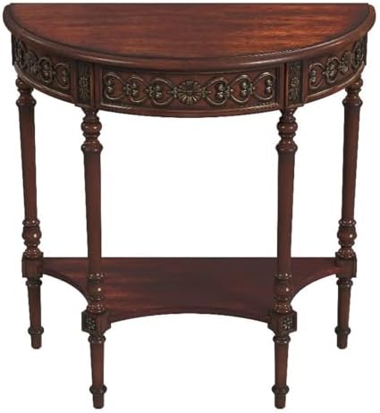 Butler Specialty Company Danelle Demilune 30" Console Sofa Table - Cherry Brown