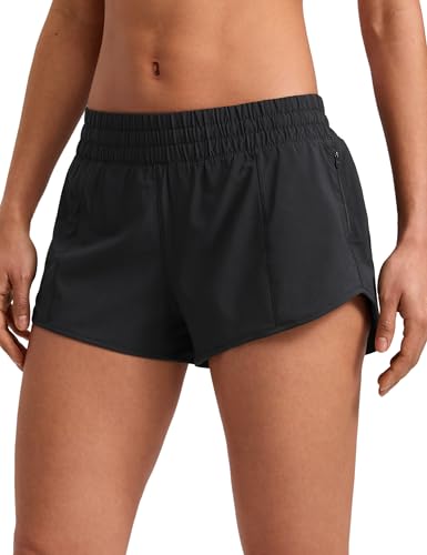 CRZ YOGA Low Waisted Running Shorts for Women