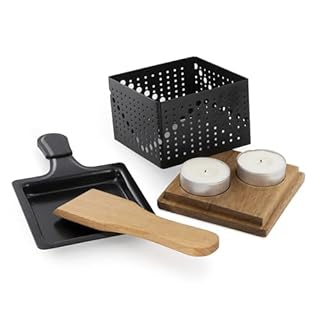 COOK CONCEPT - KC2487 Raclette Individuelle à la Bougie - Appareil Nomade, Compact et Élégant, Pour 1 Personne, Dimensions 16,20 x 9,40 x 6,70 cm, Couleur Non Spécifiée