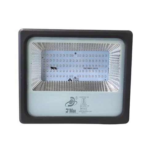 Image of D'Mak 100 Watt LED Flood Light Grey Body Down Chock Waterproof IP65 for Outdoor Purposes (5, Blue)