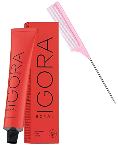 Schwarzkapf Professional IGORA ROYAL PERMANENT Creme Hair Color Dye, ArganOil Infused, 2 Ounce Jar, Light Blonde Beige Chocolate