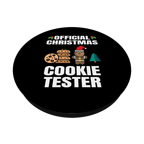 Official Christmas Cookie Tester Xmas Baker Baking Holiday PopSockets Swappable PopGrip
