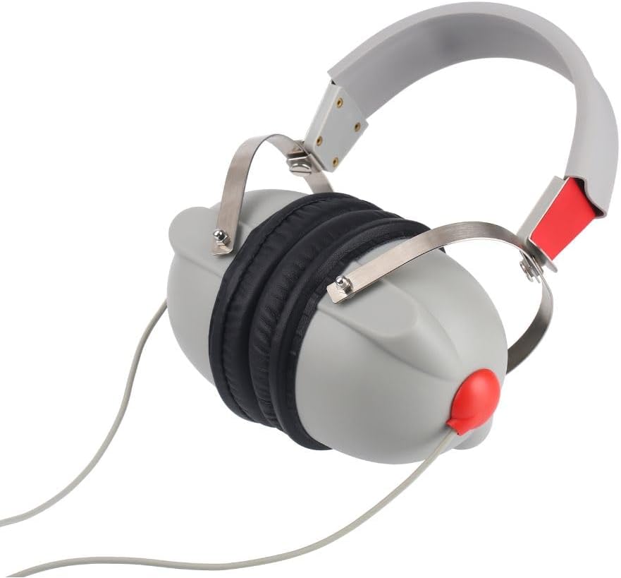 Audiometer Headsets Headphone, 3dB Audiometric Hearing Screening Headphone for Tdh39 Dd45 Audiometer, Air Conduction Earphone with Audiocups Noise Reducing