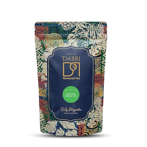 Image of Dabri Detox Green Tea 200gm Combo|Pack of 2 x 100gm Each Pouch|Fresh Natural flavoured green tea for good health|Rich with Anti-Oxidants, Immunity Booster, Improves Metabolism & Used to Reduces Waist