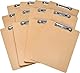 Amazon Basics Hartplatten-Klemmbrett - 12er-Packung, Braun