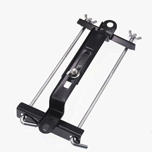 Adjustable Battery Hold Down Bracket, Universal Car Battery Tie Down Holder with J Bolt, High Strength Battery Crossbar Auto Battery Fixing Holder for Car SUV Truck (J Bolt length 9.06in) by Heleteall - Image 2