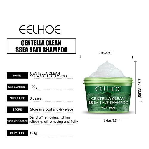 Centella Asiatica Purifying Scrub Gentle Exfoliating Scalp Nourishes Softens Hair Centella Asiatica Sea Shampoo Deep Conditioning Heat Cap For Curly Hair (A, One Size) #TOP5