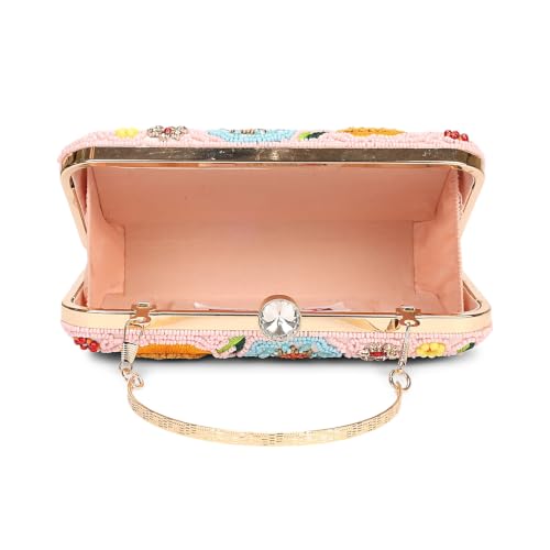 Image of LONGING TO BUY Hand Crafted Designer Box Clutch - Zari Embroidery For Women