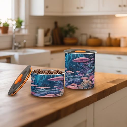 Contenedor de almacenamiento al vacío para café Qilmy 17oz miniatura 7