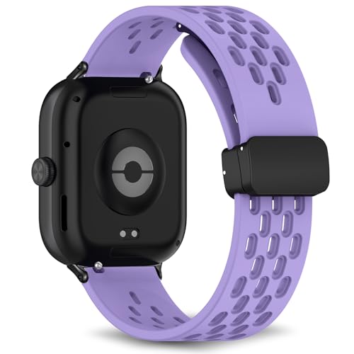 [RoSoki] �o���h Xiaomi Redmi Watch 6 / Xiaomi Redmi Watch 5/4 �Ή� �V���R���� �}�O�l�b�g�t�� �X�|�[�c�o���h �ւ��X�g���b�v �����x���g �_�炩�� �ʋC�� �����ȒP �y�� �������₷�� �j���ʗp �i