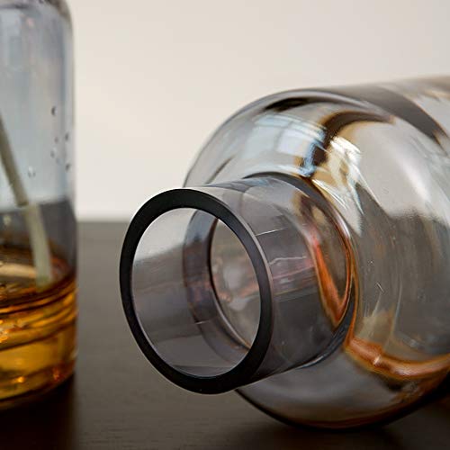 AOYANQI-Bloemstuk Side Table Vaas, Amber And Living Room Vaas grijze stiksels Vaas Heavy Glasvaas Rose tulpenvaas Wedding, 5 Styles Tafeldecoraties (Size : 15 * 15 * 25CM) - Afbeelding 7