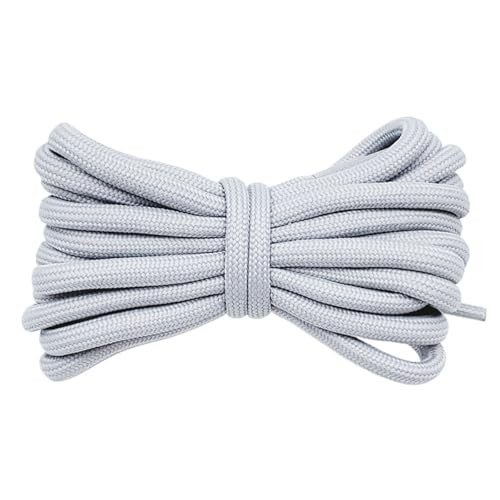 XIANMY Cordones redondos de 5 mm, cordones de repuesto para zapatos atléticos, para tenis, zapatos deportivos casuales, botas, 100 cm, gris, 100