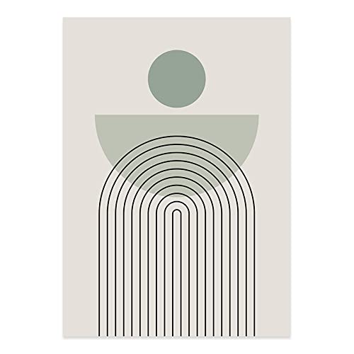 Affiche minimaliste decoration murale grand format vert - 2