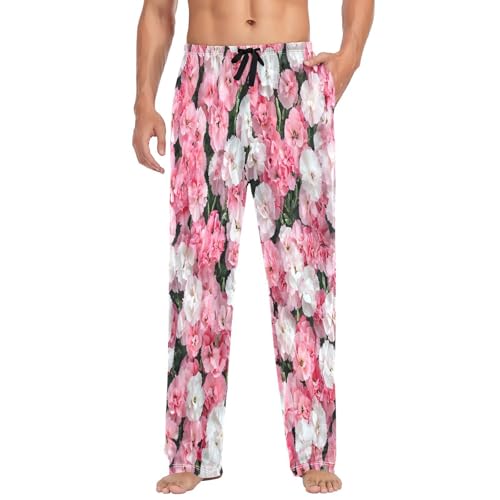 Pantalon de pyjama pour homme pour la maison à motif floral S