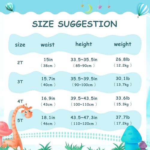 JUNZAN Beautiful Sunflowers Sleep Training Underwear Soft Cotton Baby Girls Cotton Trainer Underwear 2T4