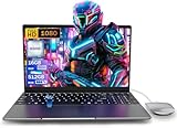 15.6 inch Laptop - 16GB RAM LPDDR4 512GB SSD Laptop Computer FHD Ordinateur Portable Laptop PC Celeron N5095 Processor Business Laptop with Touch ID WiFi5 Bluetooth 4.2 USB 3.0