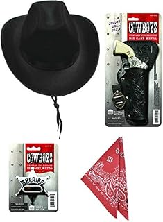 Cowboy Playset and Costume Accessories - Die Cast Western Toy Cap Gun