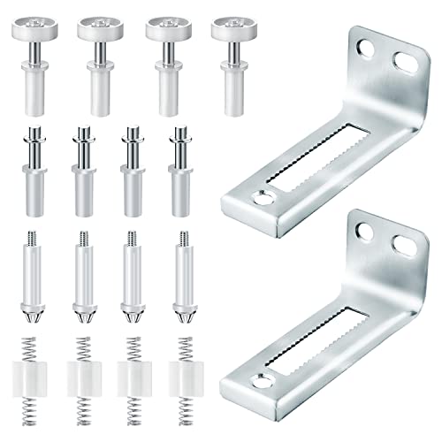 Herrajes para Puertas Plegables, 18 Piezas Guía para Herrajes para Puertas Plegables Reemplazo de...