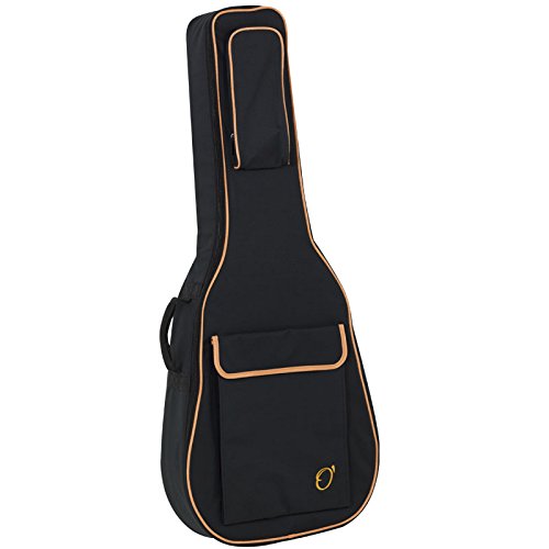 Ortola 6909-037 - Funda guitarra acústica, color negro y naranja