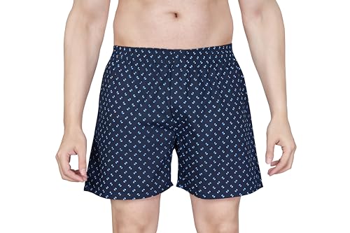 Image of Nermosa Pure Cotton Comfortable & Breathable Printed Regular Shorts /Boxer for Men, Pack of 3