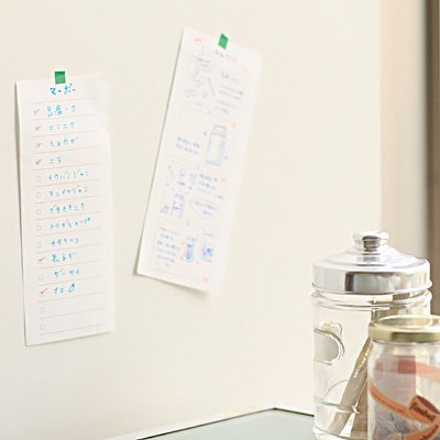 Amazon.co.jp: 無印良品 短冊型メモ チェックリスト 40枚・14行