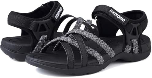 Hiking Sandals Women Sport Sandals Arch Support Lightweight Athletic Women Walking Sandals Hook Loop Straps Summer Shoes for Ladies Beach Sandals