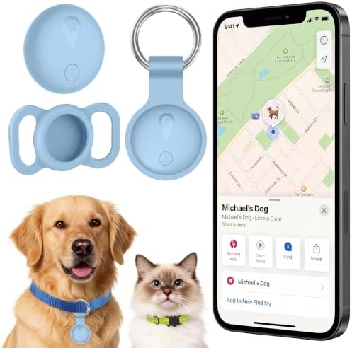 GPS Tracker for Dogs, Cat Tracker Collar No Monthly Fee, Works wi...